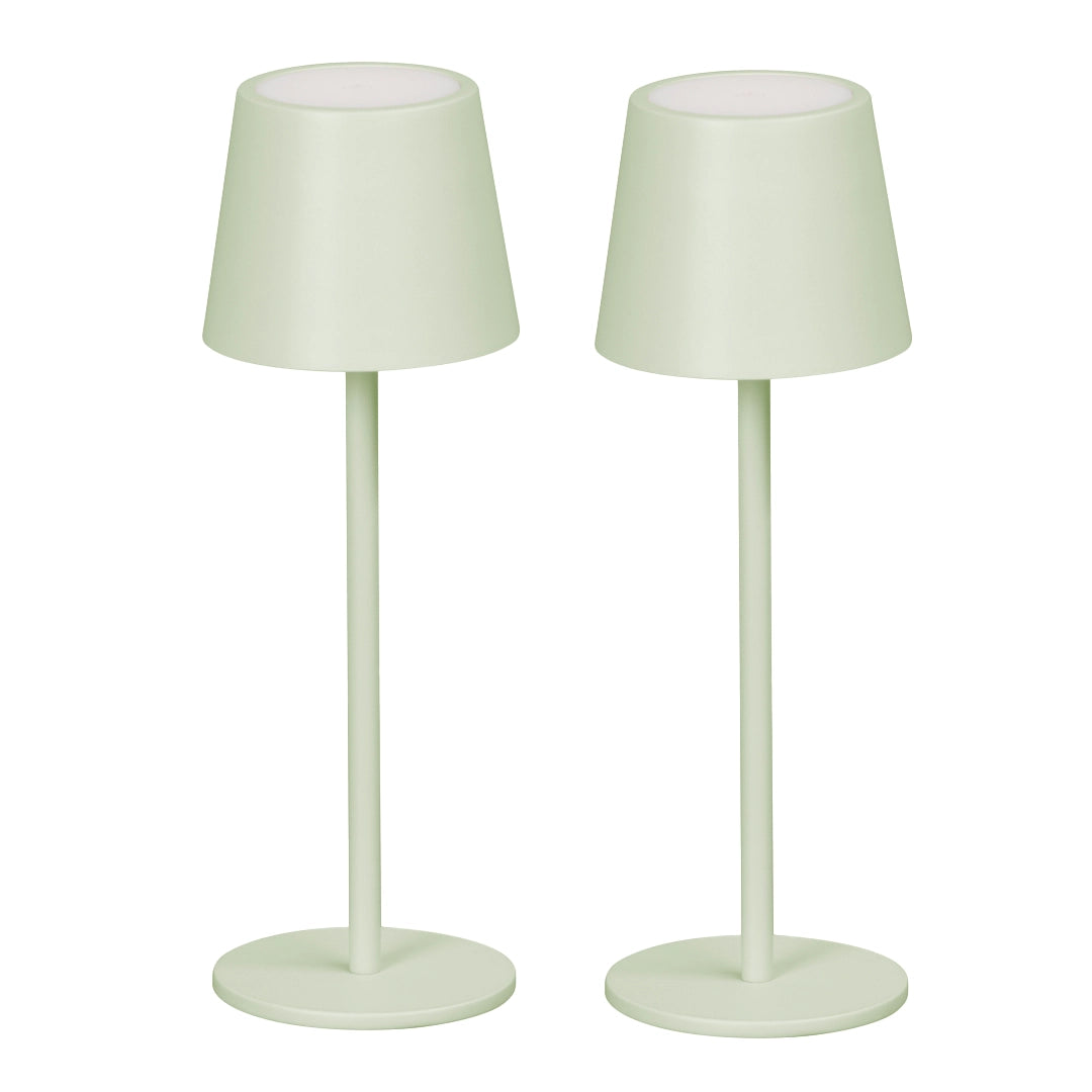 Tafellamp oplaadbaar - Draadloos en dimbaar - Mint groen