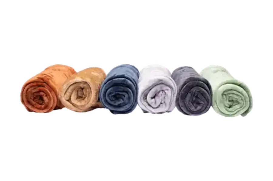 Plaid 170x130cm - Flanel - Lichtgroen