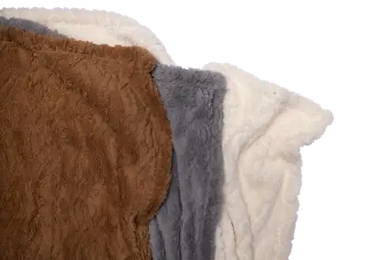 Fleeceplaid Flanel Kabel Caramel