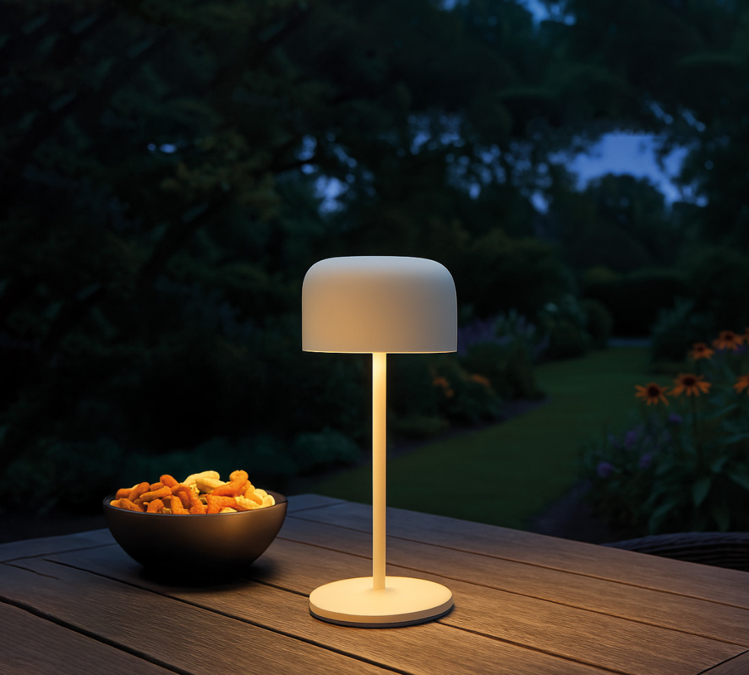 Finley - Tafellamp oplaadbaar - Draadloos en dimbaar - Beige