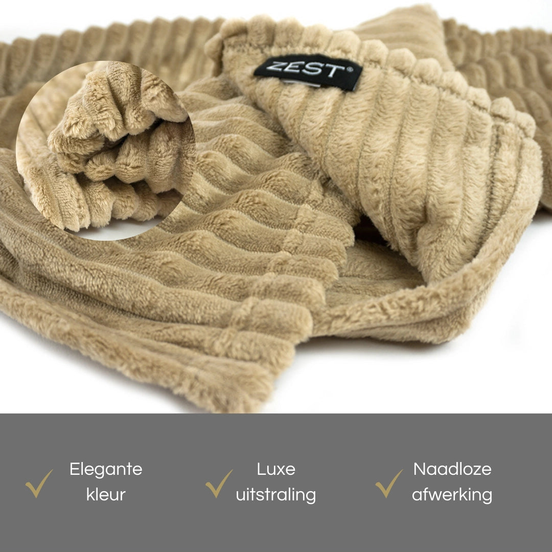 Zest - Plaid - Rib XL- Caramel (200x150cm)