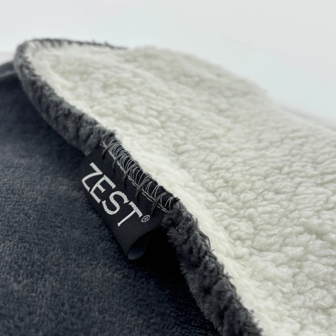 Zest - Plaid - Flanel Vacht - Donkergrijs (200x150cm)