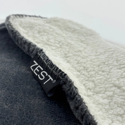Zest - Plaid - Flanel Vacht - Donkergrijs (200x150cm)
