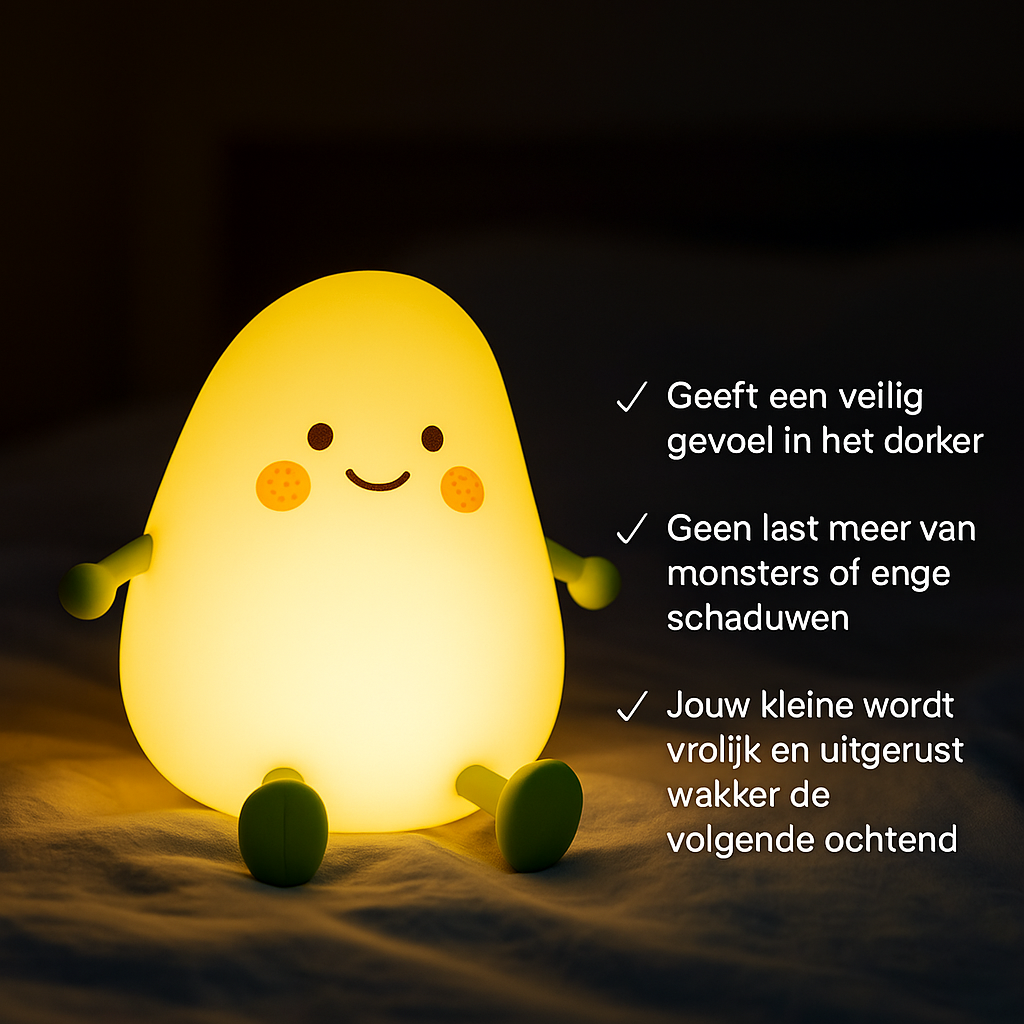 Lia Mango Nachtlamp – Groen | Dimbaar & Touch Bediening