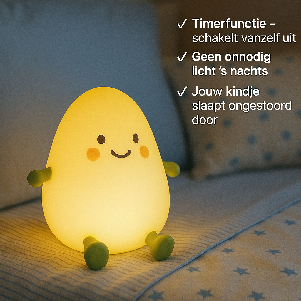 Lia Mango Nachtlamp – Groen | Dimbaar & Touch Bediening