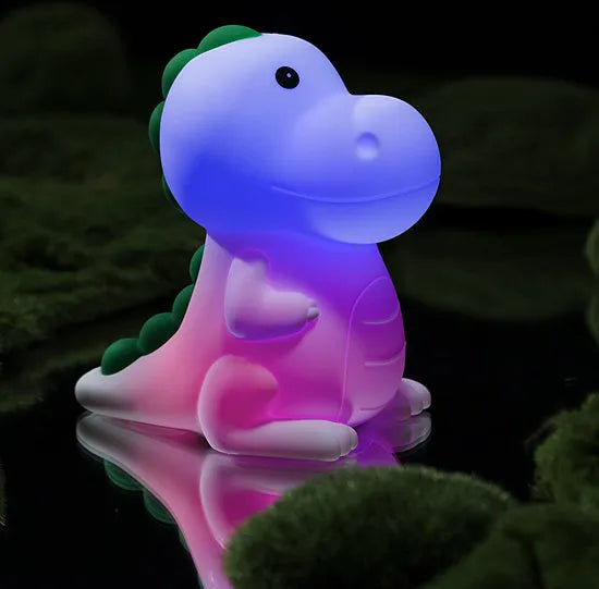 Poldi Dinosaurus Nachtlamp – Wit | Dimbaar & Kleurveranderend