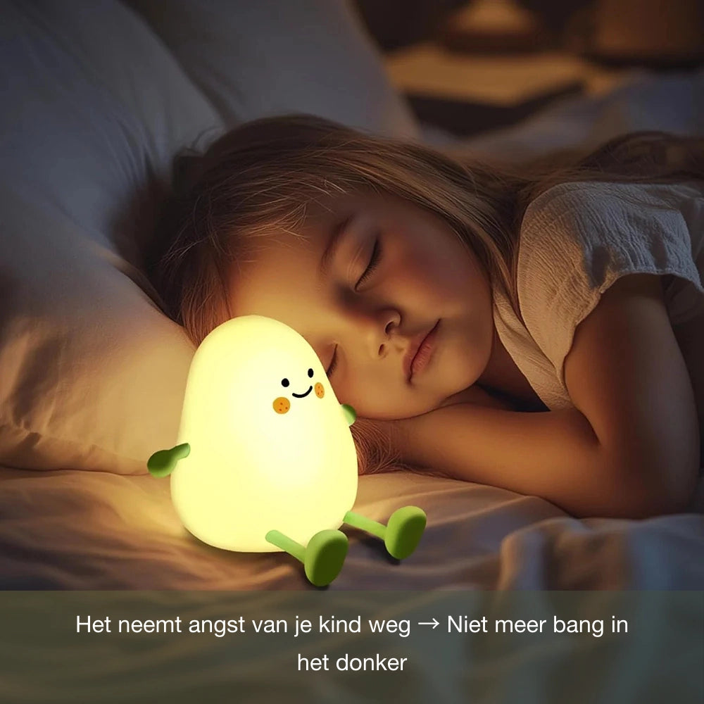 Lia Mango Nachtlamp – Groen | Dimbaar & Touch Bediening