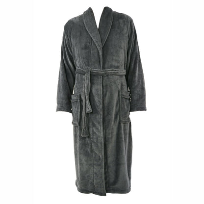 Badjas - 100% Fleece - Super zacht - Antraciet