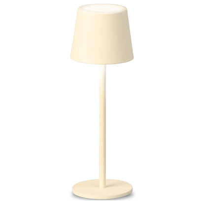 Genopladelig bordlampe - Trådløs og dæmpbar - Beige