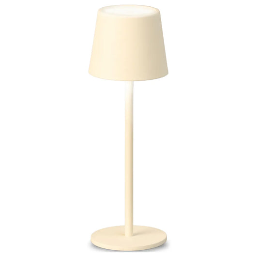 Genopladelig bordlampe - Trådløs og dæmpbar - Beige