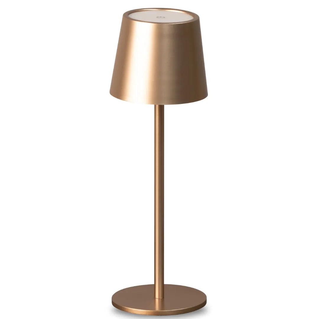 Genopladelig bordlampe - Trådløs og dæmpbar - Kaffe