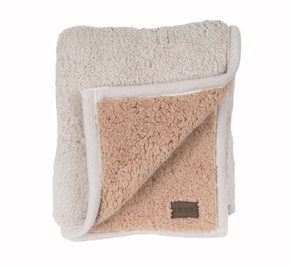 Zest - Plaid - Vacht Zijde - Beige/Caramel (150x125cm)