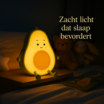 Bobi Avocado Nachtlamp – Groen | Dimbaar & Meerkleurig Licht | Touch Bediening